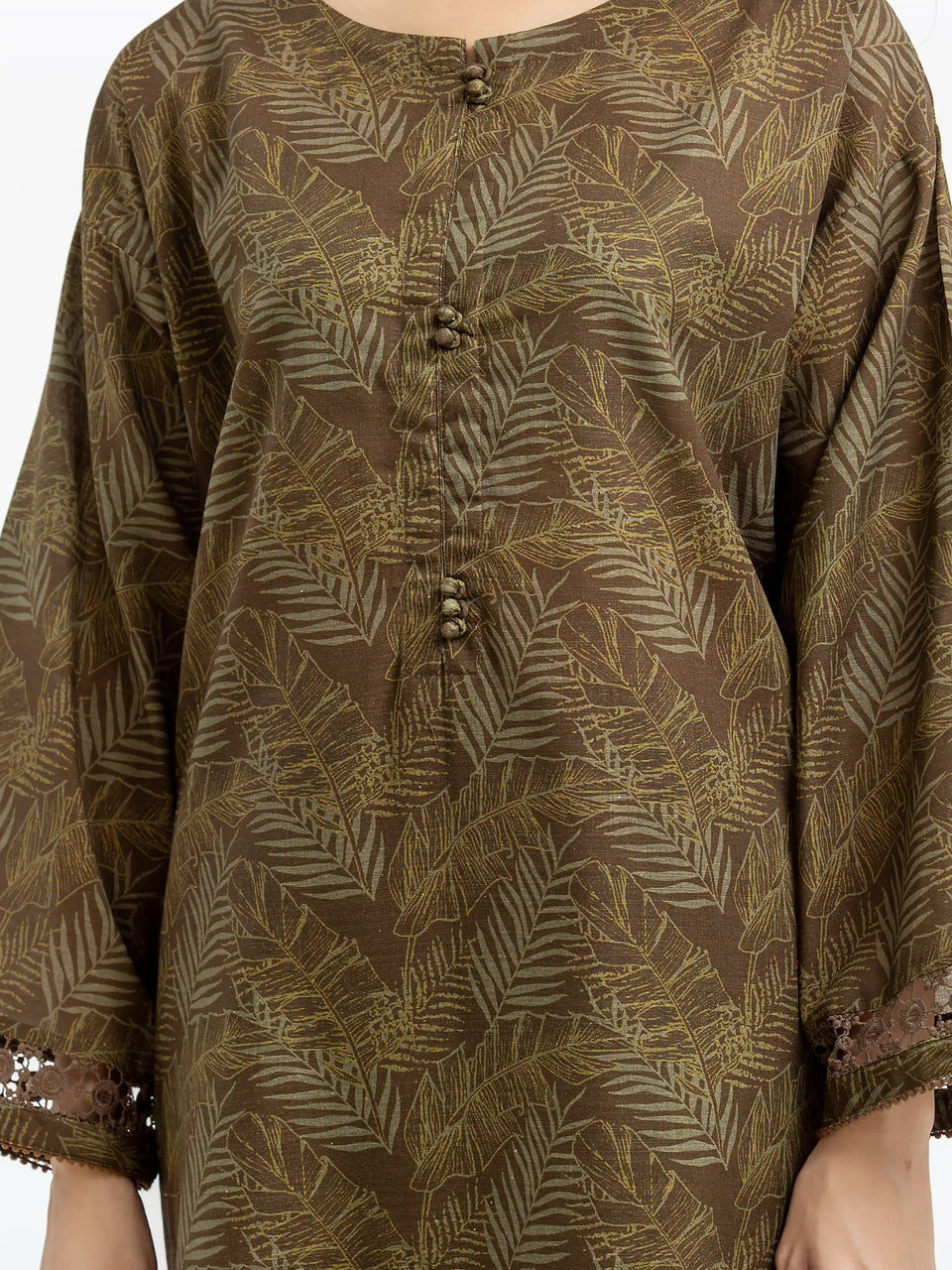 Pret 3Pc Printed Khaddar Suit