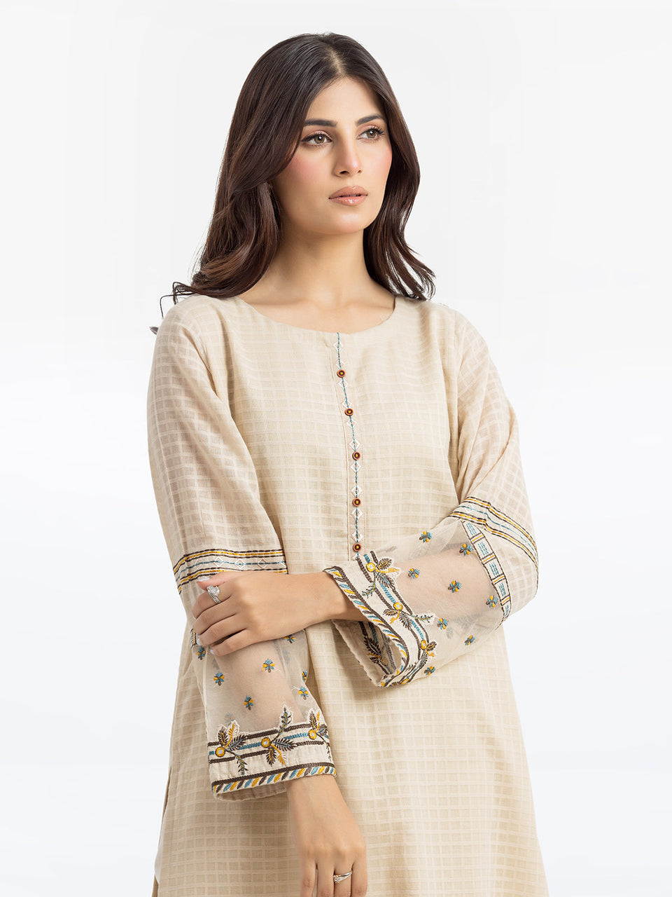 Pret 1Pc Embroidered Swiss Lawn Shirt