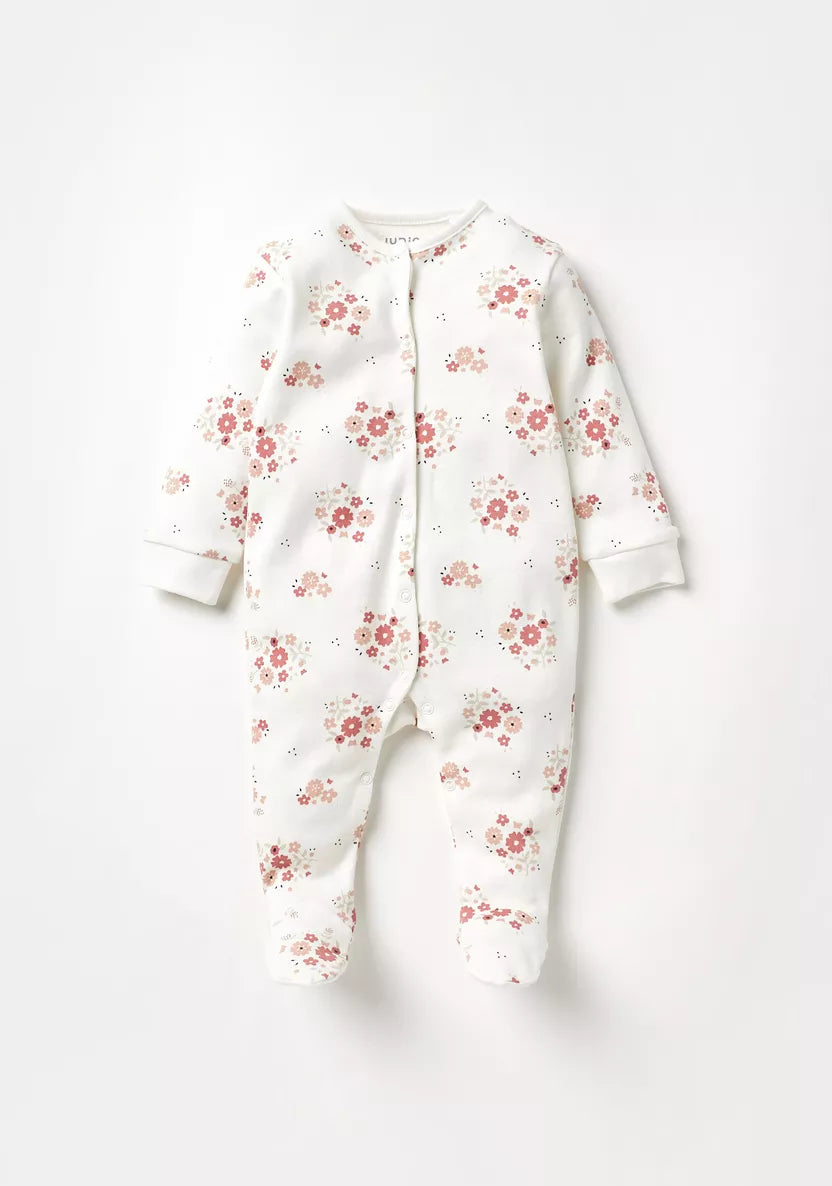 Juniors Printed Sleepsuit with Ruffles - Set of 2